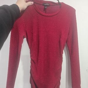 Red Long Sleeve Dress